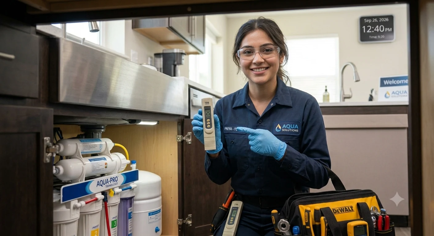 RO technician at the door on the same day in Ahmedabad and Gandhinagar